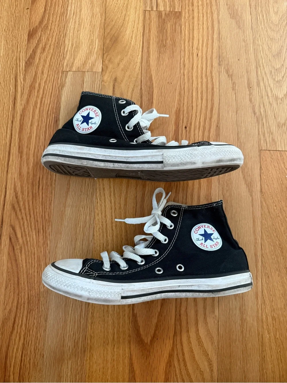 Converse Chuck Taylor All Star High Top Black Unisex Sneakers, Youth Size 3